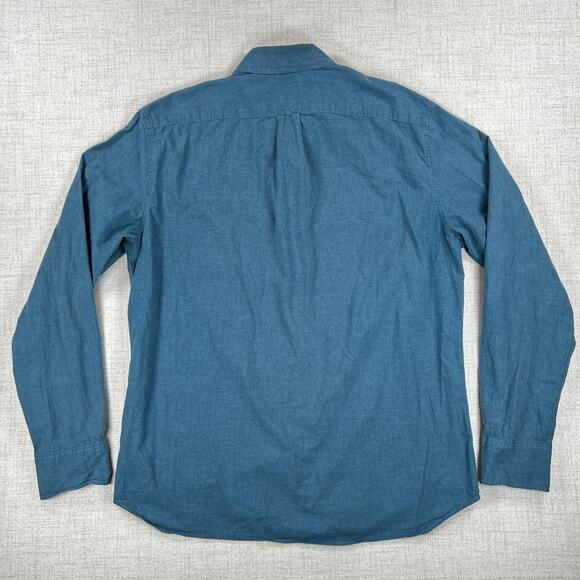 J Crew Slim Fit Button Down Shirts Mens L Blue Green Plaid Long Sleeve Lot of 2 - Picture 3 of 13